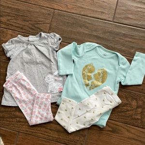 🎀Carter’s infant, girls, 2 outfit bundle🎀